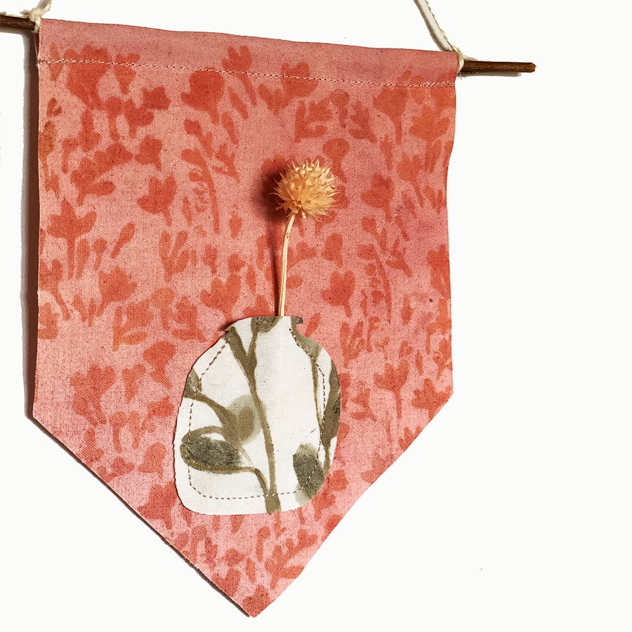 doucelune décoration teinture végétale fanion doucelune décoration teinture végétale fanion