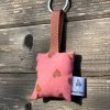 Porte clés Motif Coeur Teinture Végétale Garance