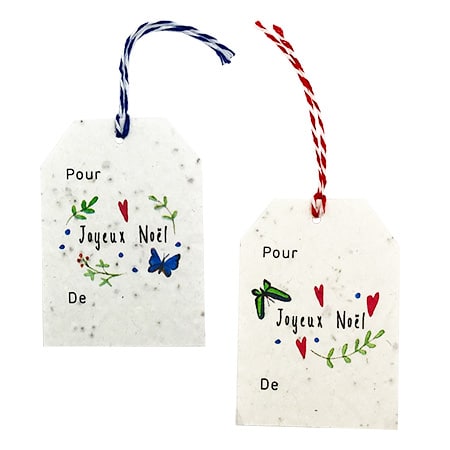 doucelune papeterie étiquette a planter cadeaux noel papillons doucelune papeterie étiquette a planter cadeaux noel papillons