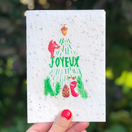 doucelune papeterie carte à planter sapin noël doucelune papeterie carte à planter sapin noël