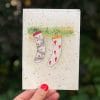 doucelune papeterie carte à planter chaussettes noël